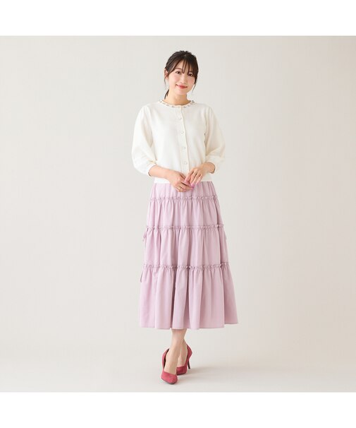 ダブルフリルティアードスカート