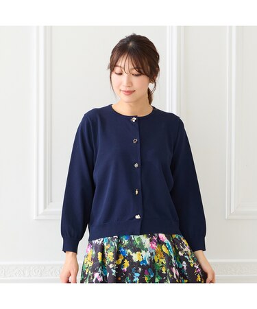 ファッションアイコンボタンニットカーディガン