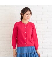 ファッションアイコンボタンニットカーディガン