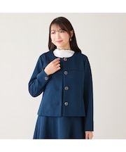 ダンボールニットノーカラージャケット