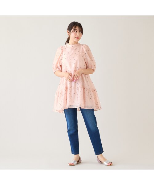 伸縮性◎】ニットデニムパンツ｜ローズティアラの通販｜&mall（アンド