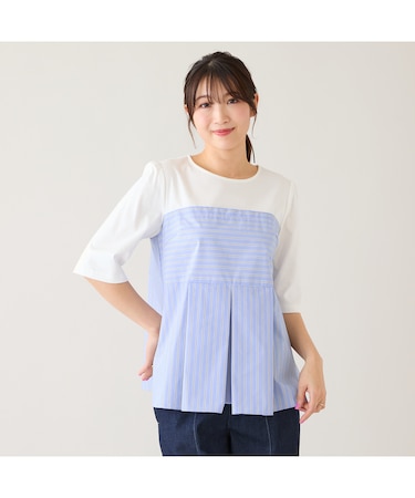 【UVカット/接触冷感/速乾】ビスチェ風カットソー