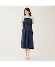 ビスチェドッキングドロストワンピース