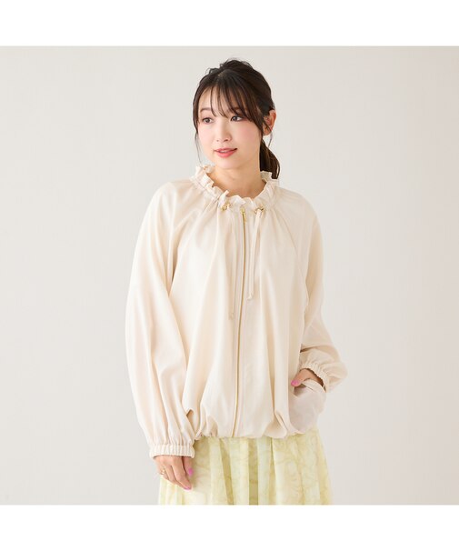 【撥水/UVカット/接触冷感】シアーブルゾン