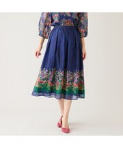 【セットアップ対応】フラワーガーデンオーガンジースカート