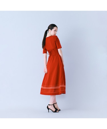 美シルエットニットワンピース