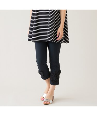 【人気アイテム/新色追加】【伸縮性◎】リボンレギンスパンツ