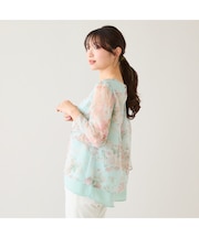 【大人気デザイン】バックリボンレイヤード風ブラウス