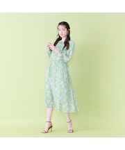 【22fabric】ルームメイトPT/フリル襟ワンピース