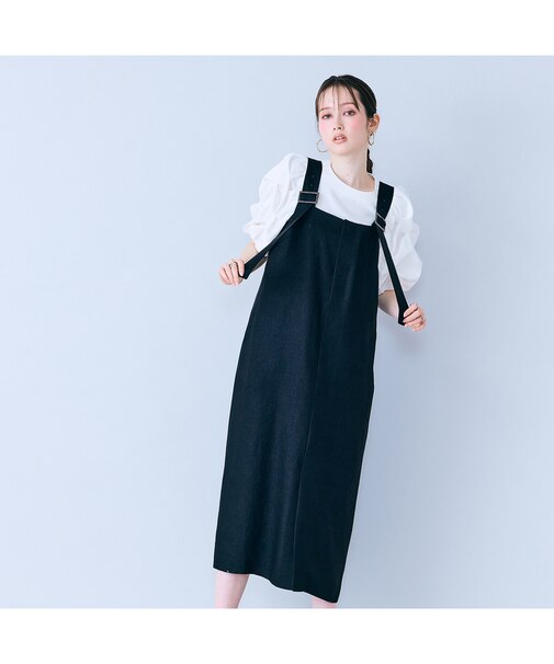 前ファスナージャンパードレス