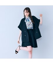 ハーフスリーブダブルシアージャケット