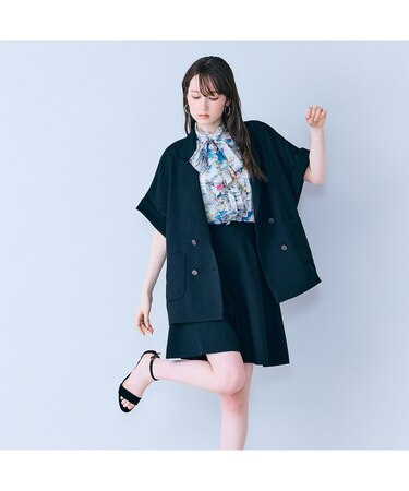 ハーフスリーブダブルシアージャケット