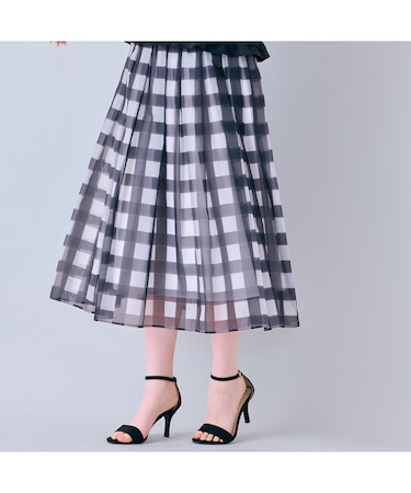 ビッグギンガムタックスカート