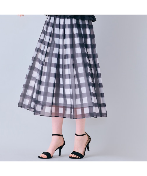 ビッグギンガムタックスカート