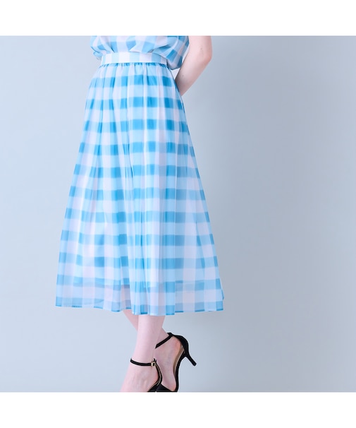 ビッグギンガムタックスカート