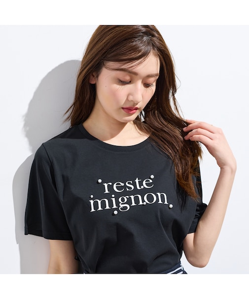reste mignon ロゴTシャツ
