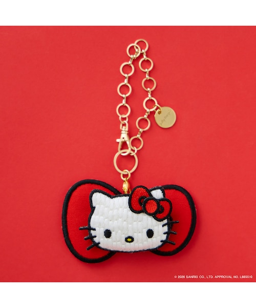 m•a•c Hello Kitty コラボチャーム レア HELLO KITTY】ハローキティ コラボ刺繍チャーム｜ローズティアラの通販