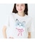 ネコプリント半袖Tシャツ