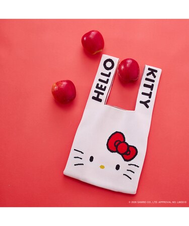【HELLO KITTY】 ハローキティ ニットバッグ