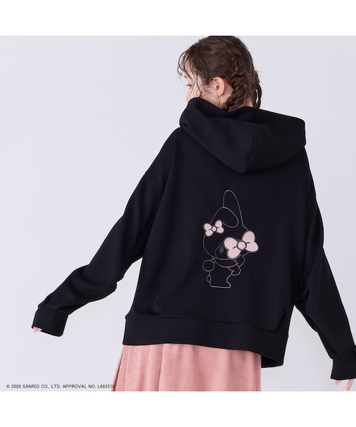 【My Melody】　マイメロディ　刺繍パーカー
