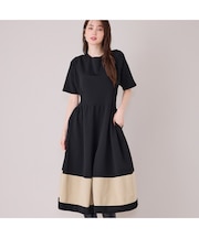美シルエットニットワンピース