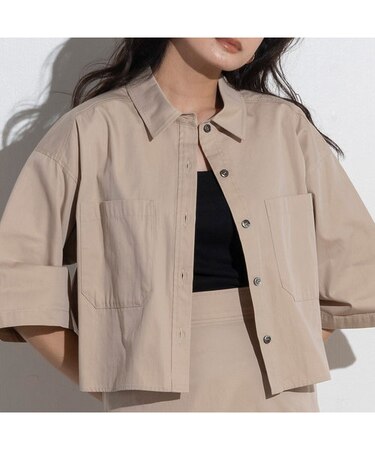 ショート丈ワークシャツ