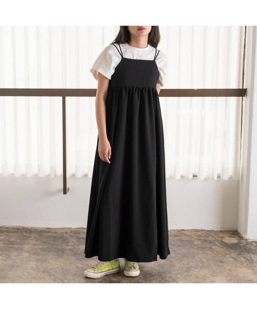 クレープキャミワンピース