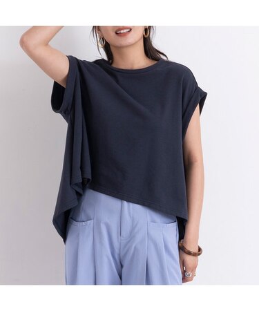 ロールアップスウェットTシャツ