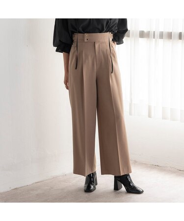 TRタックワイドパンツ