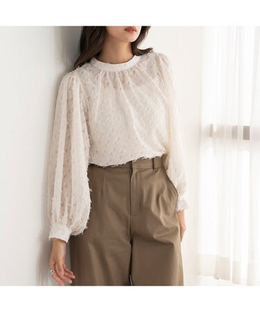 シアージャカードブラウス