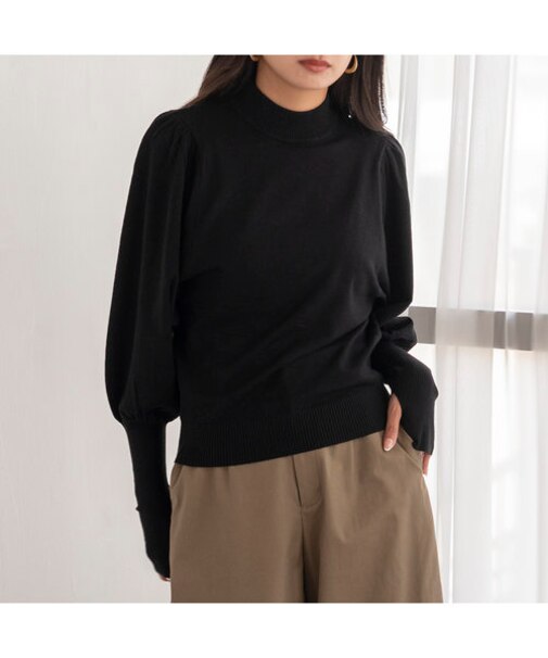 ボリュームスリーブニット