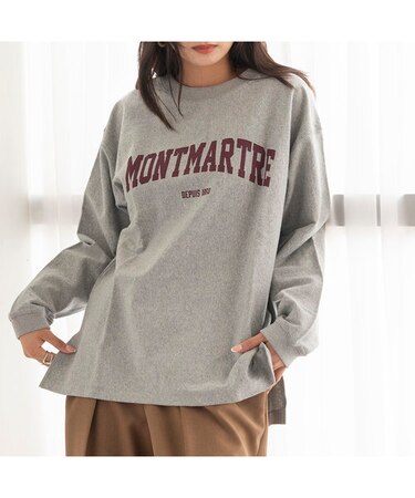 ロゴプリントロングスリーブTシャツ