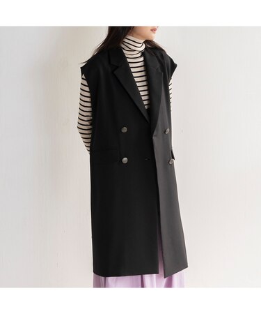 【雑誌掲載】ダブルボタンロングジレ