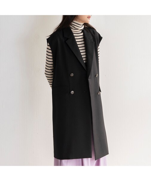 【雑誌掲載】ダブルボタンロングジレ