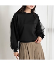 【雑誌掲載】チュールスリーブプルオーバー