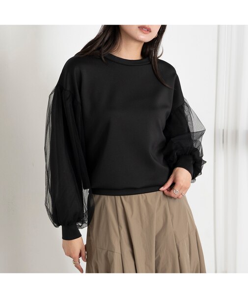 【雑誌掲載】チュールスリーブプルオーバー