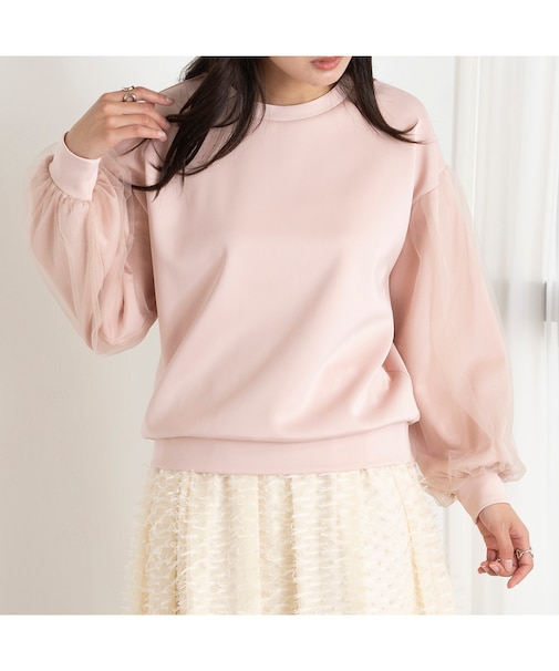 【雑誌掲載】チュールスリーブプルオーバー