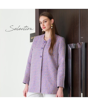 【Selection】米沢織 フラッグモールツイード ジャケット
