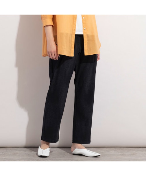 ナイロンデニムプリントパンツ