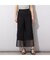 オーガンジー・二重仕立てワイドパンツ