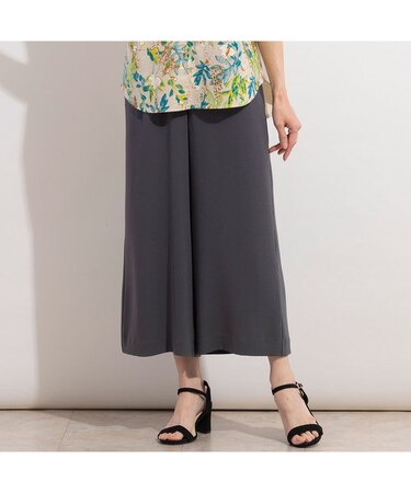 ソフトジョーゼットワイドパンツ〔セットアップ対応〕