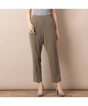 フロントピンタック・アンクル丈パンツ