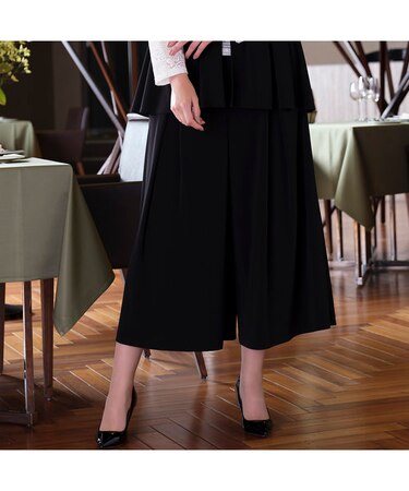 ペオススムース　ワイドクロップドパンツ［セットアップ可］