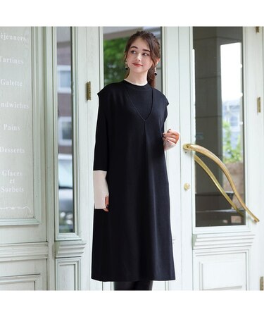 ３ＷＡＹ・バイカラー配色ニットアンサンブル