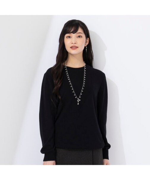 変わり織り　プルオーバーニット[アンサンブル可]