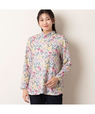 フラワープリントカットソー