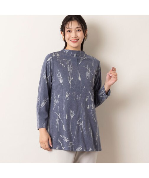 起毛ジャカードトップス