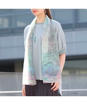 エッフェル塔プリント ストール