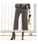 クロスウォームポンチ　ピンタッククロップドパンツ［同素材アイテム有］