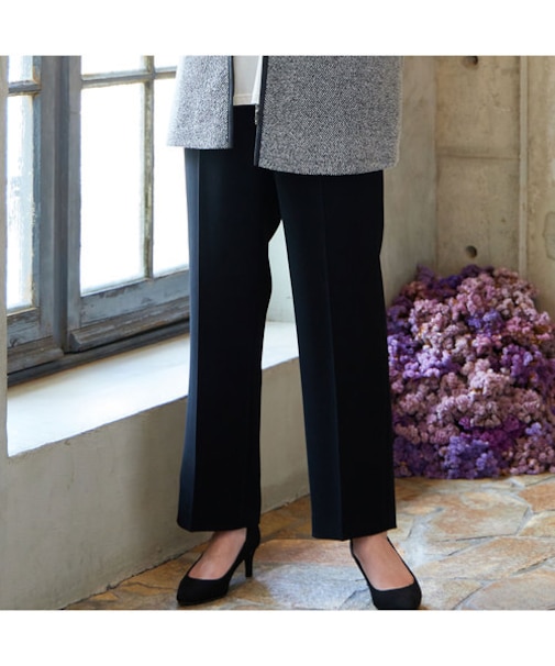 ブラックフォーマル センタープレスパンツ【４Lサイズあり】【セットアップ可】